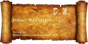Dobai Mónika névjegykártya