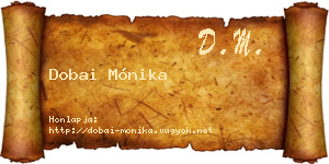 Dobai Mónika névjegykártya