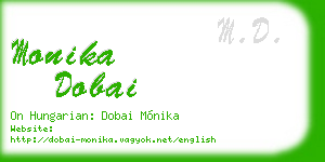 monika dobai business card